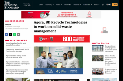Agora, BD Recycle Technologies to work on solid-waste management